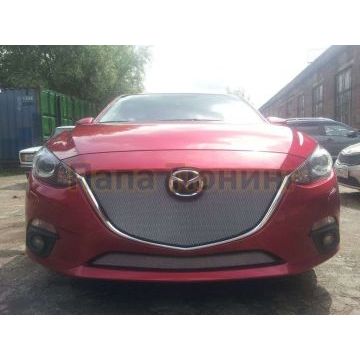 Защита радиатора хром верхняя РусСталь для Mazda 3 2013- Защита радиатора хром верхняя РусСталь для Mazda 3 2013-