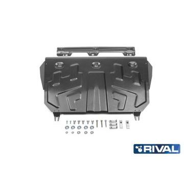 Защита картера + КПП Rival сталь 2 мм для Mazda CX-9, V - 2.5 2017-