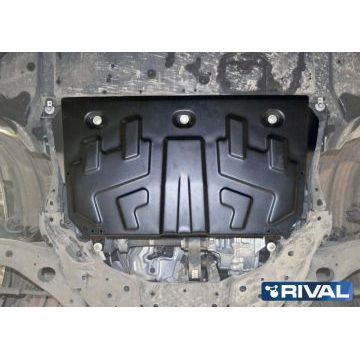 Защита картера + КПП Rival сталь 2 мм для Mazda CX-9, V - 2.5 2017-