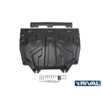 Защита картера + КПП Rival сталь 2 мм для Mazda CX-9, V - 2.5; Увеличенная 2017-