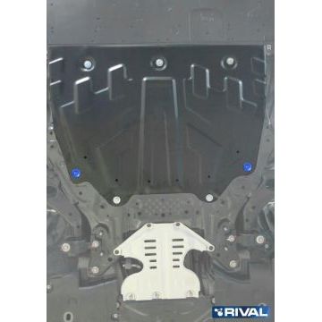 Защита картера + КПП Rival сталь 2 мм для Mazda CX-9, V - 2.5; Увеличенная 2017-