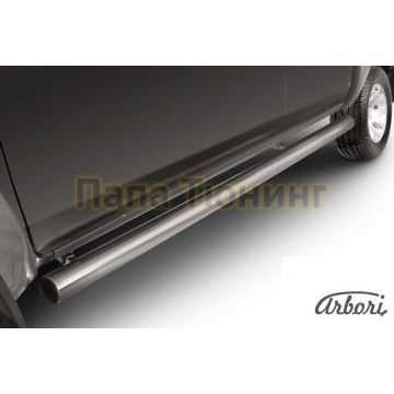 Защита штатных порогов труба 76 мм Slitkoff для Mazda BT-50 2006-2011 Защита штатных порогов труба 76 мм Slitkoff для Mazda BT-50 2006-2011