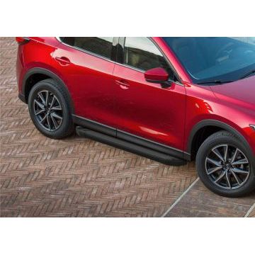 Пороги алюминиевые Rival Black Start для Mazda CX-5 2017-