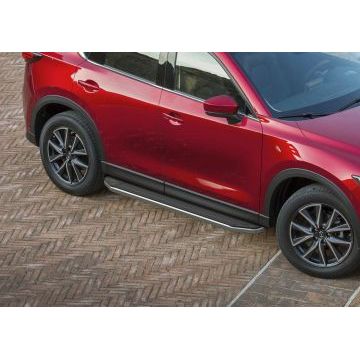 Пороги алюминиевые Rival Premium для Mazda CX-5 2017-