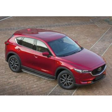 Пороги алюминиевые Rival Premium для Mazda CX-5 2017-
