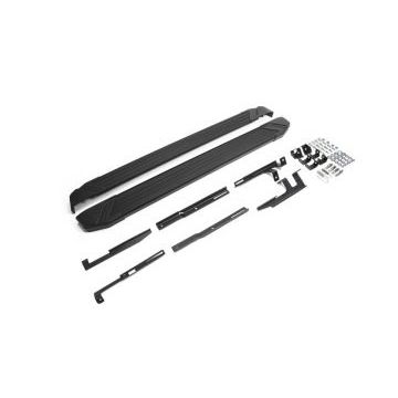 Пороги алюминиевые Rival Black Start для Mazda CX-5 2011-2017