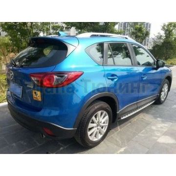 Пороги алюминиевые вариант 2 OEM Tuning для Mazda CX-5 2011-2015