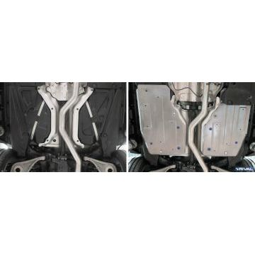 Защита топливного бака алюминий 4 мм RIVAL для Mercedes-Benz GL, V - 350d 2012-2016/Mercedes-Benz GLS, V - 500; 400; 350d 2016-2019