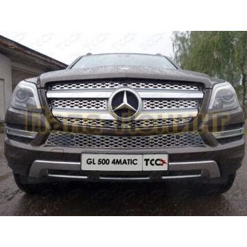 Накладка решётки радиатора верхняя лист ТСС для Mercedes-Benz GL 500 4MATIC 2014-2016