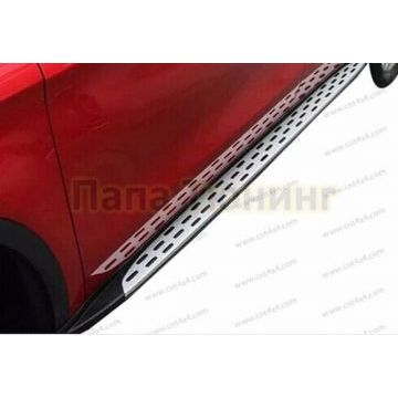 Пороги алюминиевые вариант 2 OEM Tuning для Mercedes-Benz GLA X156 2014-
