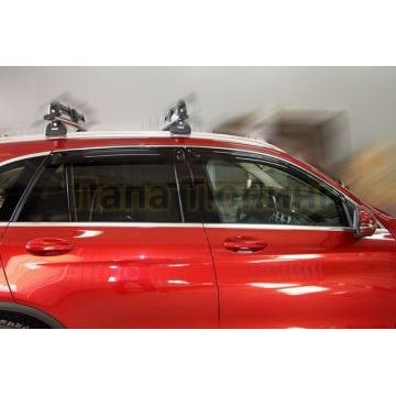 Дефлекторы окон SIM тёмные 4 штуки для Mercedes-Benz GLC 2015-