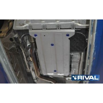 Защита КПП алюминий 4 мм RIVAL для Mercedes-Benz GLC, V - 220d; 300; 200 2019-/Mercedes-Benz GLC, V - 250; 220d 2015-2019