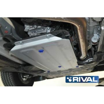 Защита КПП алюминий 4 мм RIVAL для Mercedes-Benz GLC, V - 220d; 300; 200 2019-/Mercedes-Benz GLC, V - 250; 220d 2015-2019