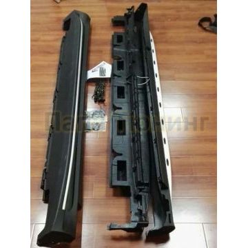 Пороги алюминиевые c подсветкой OEM Tuning для Mercedes-Benz GLE 2015-2018