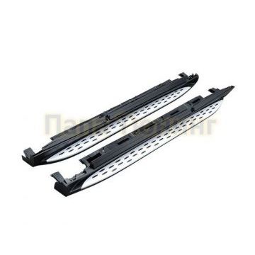 Пороги алюминиевые c подсветкой OEM Tuning для Mercedes-Benz GLE 2015-2018