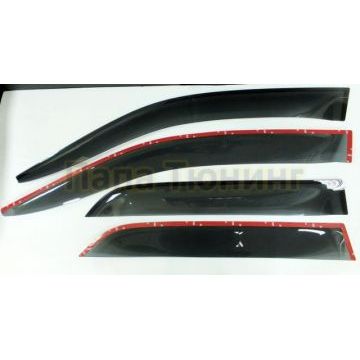 Дефлекторы окон с логотипом OEM Tuning для Mercedes-Benz GLE-class 2015-2018