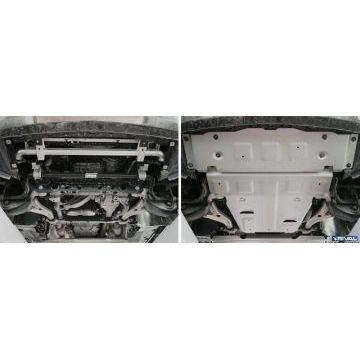 Защита радиатора алюминий 4 мм RIVAL для Mercedes-Benz GLE Coupe, V - 350d; 400; 450 AMG 2015-2019/Mercedes-Benz GLE, V - 250d; 350d; 400 2015-2018