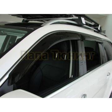 Дефлекторы окон SIM тёмные 4 штуки для Mercedes-Benz GLS-Class 2015-