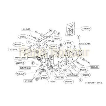 Фаркоп Brink шар S для Mercedes-Benz M-Class W163 1997-2004