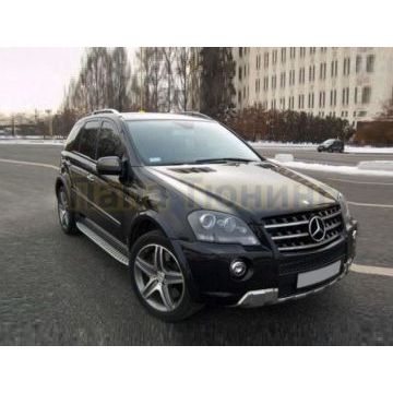 Пороги алюминиевые OEM Tuning для Mercedes ML W164 2005-2011