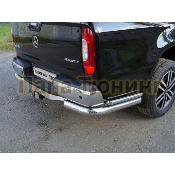Защита задняя двойные уголки 76-42 мм для Mercedes-Benz X-Class 2018- Защита задняя двойные уголки 76-42 мм для Mercedes-Benz X-Class 2018-