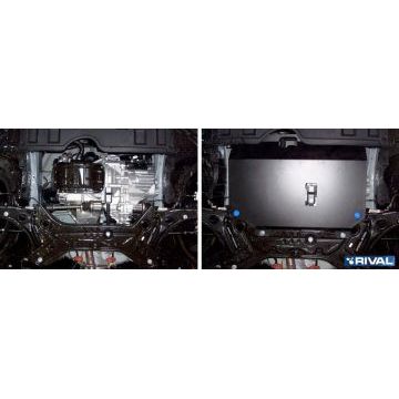 Защита картера и КПП Rival для 1,3 и 1,5 сталь 2 мм для Mitsubishi Colt 2008-2012
