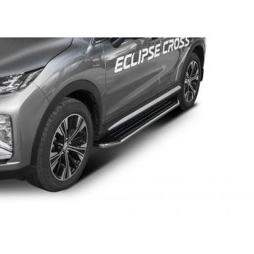 Пороги алюминиевые Rival Premium для Mitsubishi Eclipse Cross 2018-