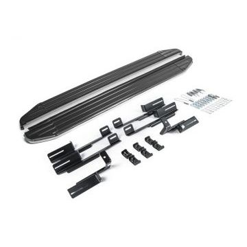 Пороги алюминиевые Rival Premium для Mitsubishi Eclipse Cross 2018-