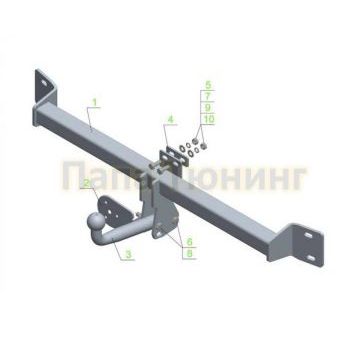 Фаркоп Avtos для Mitsubishi Galant 2007-2012