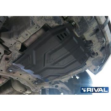 Защита картера + КПП Rival сталь 2 мм для Peugeot 4008, V - 2.0 2012-2015