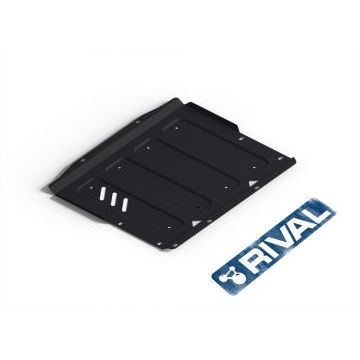 Защита КПП Rival сталь 2 мм для Mitsubishi Pajero III, V - все 1999-2006