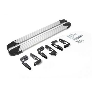 Пороги алюминиевые Rival Start для Mitsubishi Pajero 4 2006-