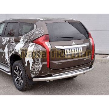 Защита заднего бампера d76 РусСталь для Mitsubishi Pajero Sport 2016-2021