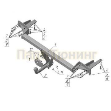 Фаркоп Avtos для Nissan Almera Classic 2006-2013