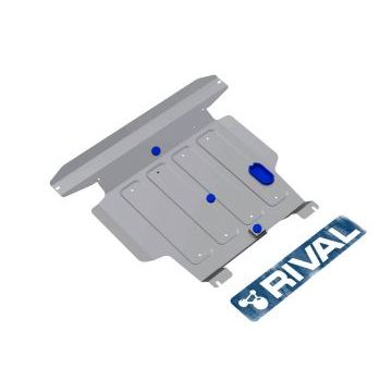 Защита картера и КПП Rival для 1,5 и 1,6 алюминий 4 мм для Nissan Almera/Almera Classic 2000-2013