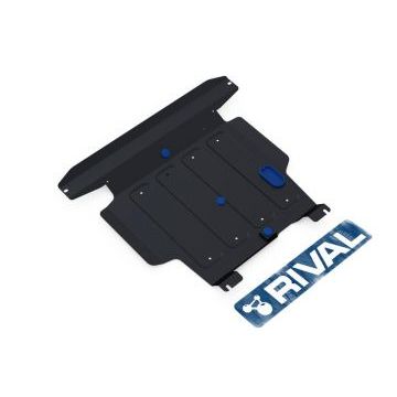 Защита картера + КПП Rival сталь 2 мм для Nissan Almera, V - 1.5 2000-2006