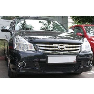 Защита радиатора Arbori черная сота 15 мм для Nissan Almera 2013-2018