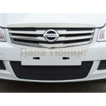 Защита радиатора черная РусСталь для Nissan Almera 2013-2018 Защита радиатора черная РусСталь для Nissan Almera 2013-2018