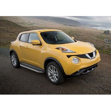 Пороги алюминиевые Rival Premium на 4х4 для Nissan Juke 2010-2016