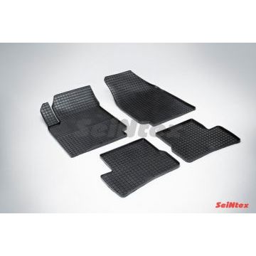 Коврики резиновые Seintex с рисунком Сетка для Nissan Micra 2003-2010