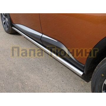 Пороги труба 60 мм ТСС для Nissan Murano 2016-