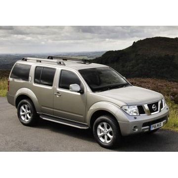 Пороги алюминиевые Rival Premium для Nissan Pathfinder 2004-2014