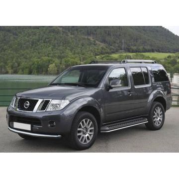 Защита штатных порогов 42 мм Rival для Nissan Pathfinder 2010-2014