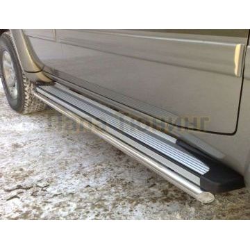 Пороги труба 42 мм вариант 1 РусСталь для Nissan Patrol 1997-2004 Пороги труба 42 мм вариант 1 РусСталь для Nissan Patrol 1997-2004