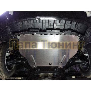 Защита картера и КПП (алюминий) 4мм ТСС для Nissan Sentra 2014-/Nissan Tiida 2015-