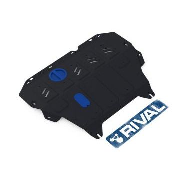 Защита картера + КПП Rival сталь 2 мм для Nissan Tiida, V -1.6; АКПП 2015-2016