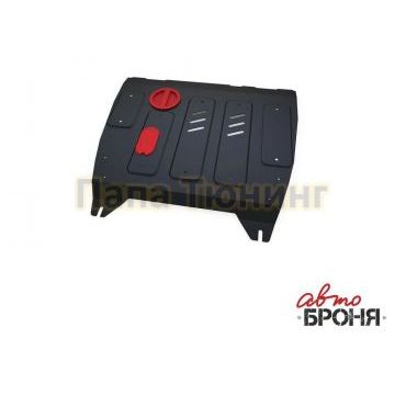 Защита картера + КПП АвтоБРОНЯ сталь 2 мм Nissan Sentra, V - 1.6; АКПП 2014-2017/Nissan Tiida, V -1.6; АКПП 2015-2016