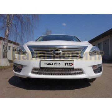 Накладка решётки радиатора лист 1 мм ТСС для Nissan Teana 2014-