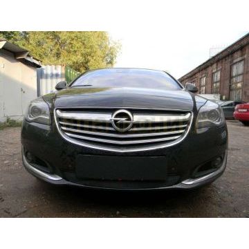 Защита радиатора черная РусСталь для Opel Insignia 2013-2019 Защита радиатора черная РусСталь для Opel Insignia 2013-2019