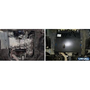 Защита картера и КПП Rival для 1,6/1,8/2,0 сталь 2 мм на передний привод для Opel Insignia 2008-2017